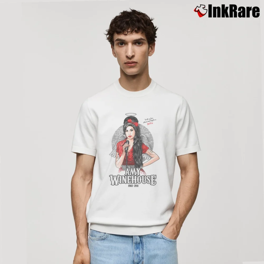 Men’s White I Miss Amy Winehouse Classic T-Shirt in white | Soft, Breathable Everyday Wear