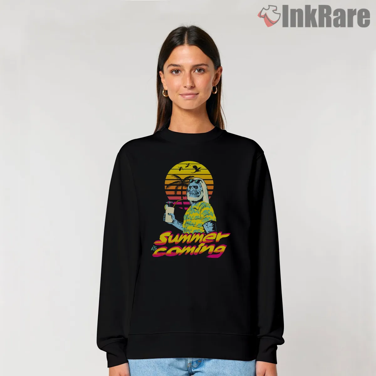 White Walker Summer Is Coming Retro Neon Shirt White Walker Summer Is Coming Retro Neon Shirt on graphic shirt for women graphic tee