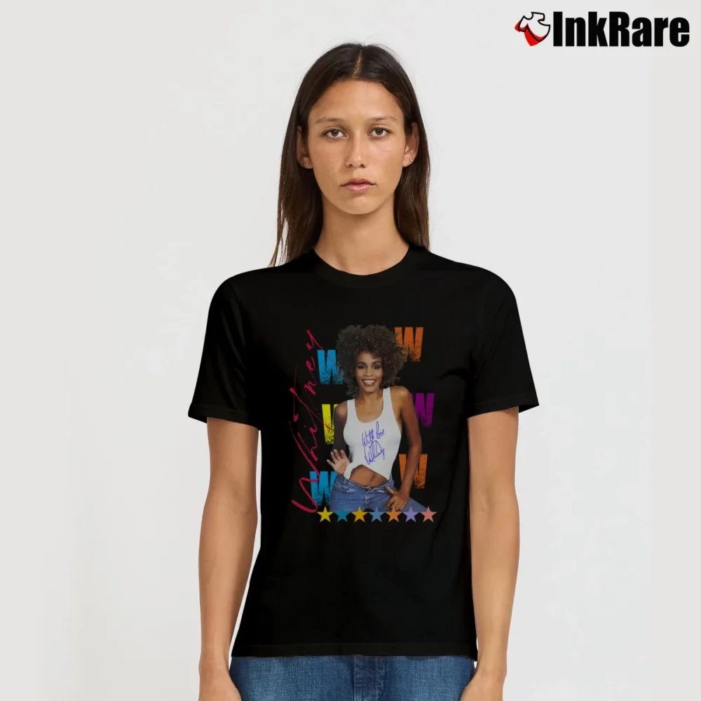 Women’s Whitney Houston 1987 The Moment Of Signature T-Shirt in black | Soft, Flattering Fit
