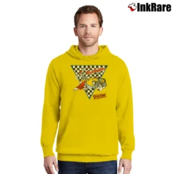Men’s Who Framed Roger Rabbit 1987 Disney Movie Promo Pullover Hoodie in yellow | Cozy, Durable, Modern Fit
