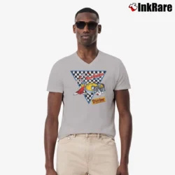 Men’s Who Framed Roger Rabbit 1987 Disney Movie Promo V-Neck Tee in sport grey | Sharp, Breathable, Everyday Staple