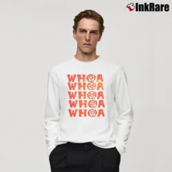 Men’s Whoa Whoa Whoa Tom Jones Parody Metal Band Long-Sleeve Shirt in white | Sleek, Lightweight, Year-Round Wear