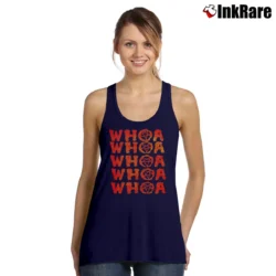Women’s Whoa Whoa Whoa Tom Jones Parody Metal Band Tank Top in navy | Lightweight, Movement-Friendly