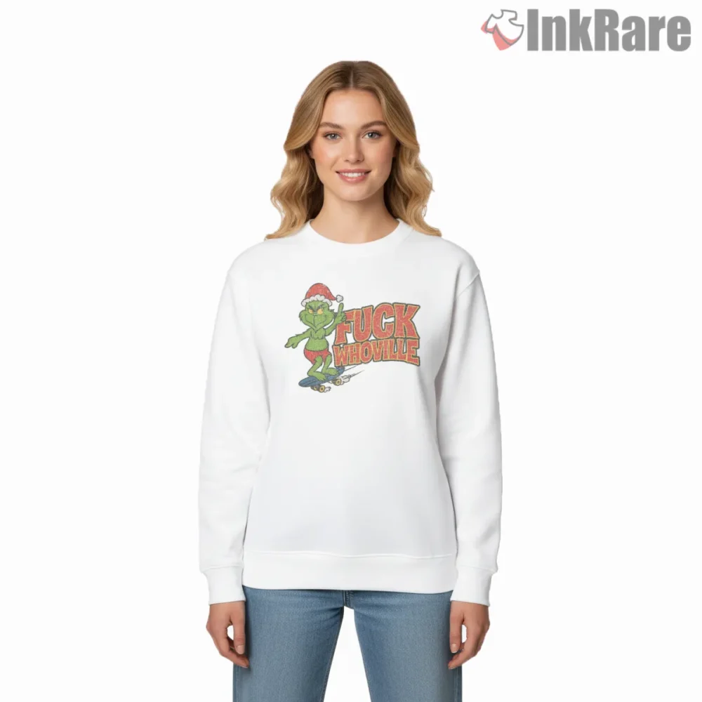 Whoville Rebel Funny Grinch Beach Shirt on graphic shirt for women graphic tee