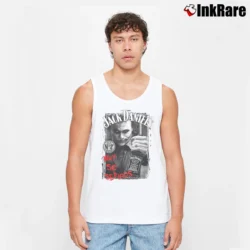 Men’s Why So Serious Jack Daniels Parody Joker Batman Cool Tank Top in white | Breathable, Active-Friendly Design