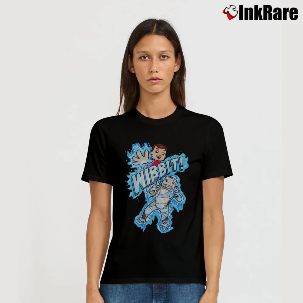 Women’s Wibbit Cartoon Signature T-Shirt in black | Soft, Flattering Fit