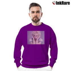 Men’s Wild Gwen Stefani Crewneck Sweatshirt in purple | Cozy Fabric, Clean Style