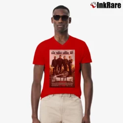 Men’s Wild Hogs Comedy Movie Fan V-Neck Tee in red | Sharp, Breathable, Everyday Staple