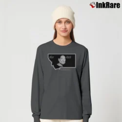 Women’s Willie Nelson Country Music Long-Sleeve Top in charcoal | Sleek, Versatile, All-Season