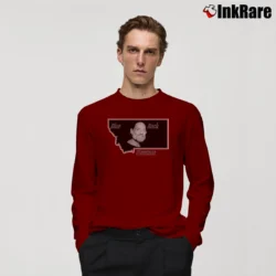 Men’s Willie Nelson Country Music Long-Sleeve Shirt in maroon | Sleek, Lightweight, Year-Round Wear