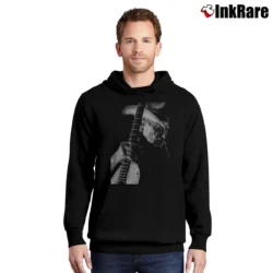Men’s willie nelson poster country music icon Pullover Hoodie in black | Cozy, Durable, Modern Fit