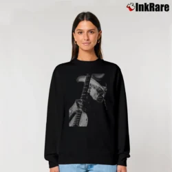 Women’s willie nelson poster country music icon Relaxed Sweatshirt in black | Soft, Laid-Back Vibe