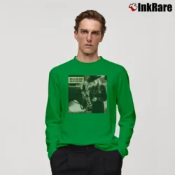 Men’s Willie Nelson Ride Me Back Home Long-Sleeve Shirt in irish green | Sleek, Lightweight, Year-Round Wear