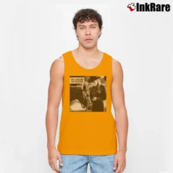 Men’s Willie Nelson Ride Me Back Home Tank Top in orange | Breathable, Active-Friendly Design