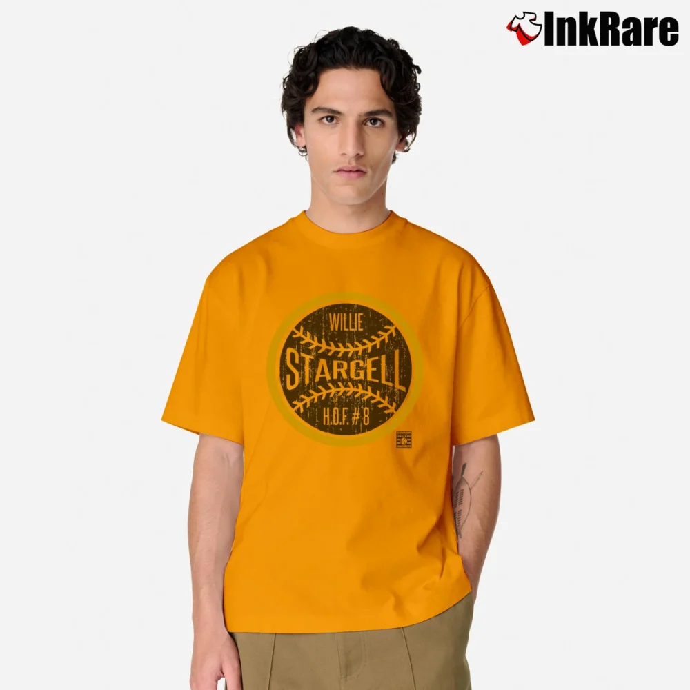 Men’s Willie Stargell Pittsburgh Baseball Classic T-Shirt in orange | Soft, Breathable Everyday Wear