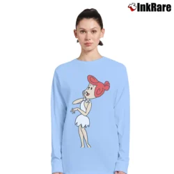Women’s Wilma Flintstone Long-Sleeve Top in light blue | Sleek, Versatile, All-Season