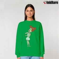 Women’s Wilma Flintstone Relaxed Sweatshirt in irish green | Soft, Laid-Back Vibe