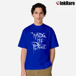 Men’s Winds Of Plague Scratch Metal Band Classic T-Shirt in royal blue | Soft, Breathable Everyday Wear