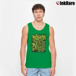 Men’s Winged Dragon Of Ra Yugioh Egyptian Gods Tank Top in irish green | Breathable, Active-Friendly Design