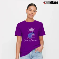 Women’s Winnie The Pooh Eeyore Disney Store Comfy Vintage Signature T-Shirt in purple | Soft, Flattering Fit