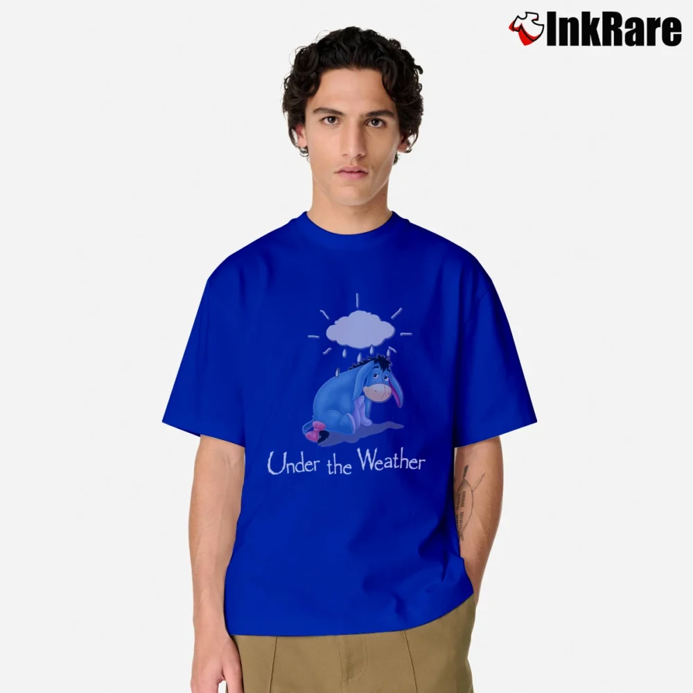 Men’s Winnie The Pooh Eeyore Disney Store Comfy Vintage Classic T-Shirt in royal blue | Soft, Breathable Everyday Wear