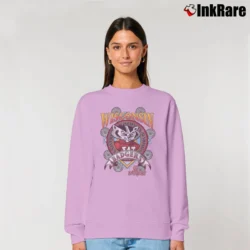 Women’s Wisconsin Badgers University Mascot Relaxed Sweatshirt in light pink | Soft, Laid-Back Vibe