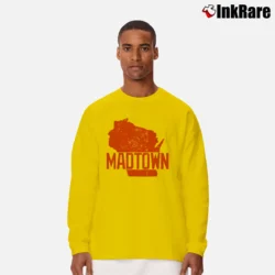 Men’s Wisconsin Madtown Tailgate Long-Sleeve Shirt in yellow | Sleek, Lightweight, Year-Round Wear