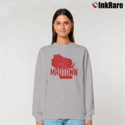 Women’s Wisconsin Madtown Tailgate Relaxed Sweatshirt in sport grey | Soft, Laid-Back Vibe
