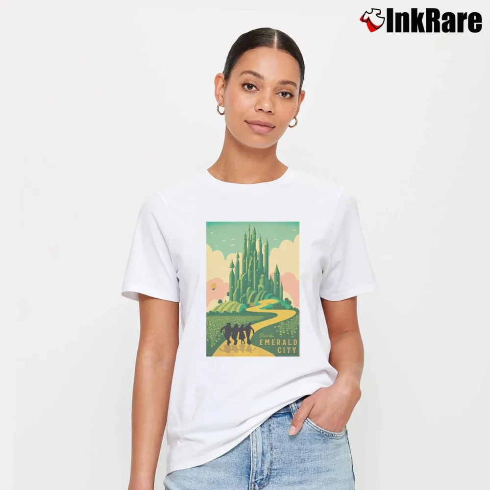 Women’s Wizard Of Oz Emerald City T-Shirt in white | Soft, Flattering Fit
