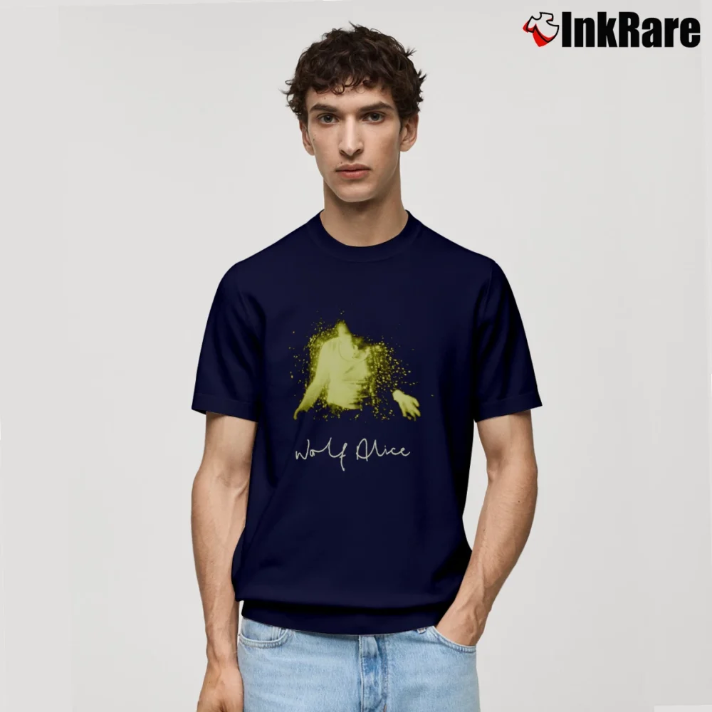 Men’s Wolf Alice 2016 Album Cover Tour Classic T-Shirt in navy | Soft, Breathable Everyday Wear