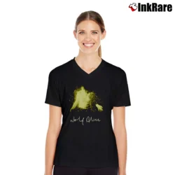 Women’s Wolf Alice 2016 Album Cover Tour V-Neck Tee in black | Chic Neckline, Soft Texture