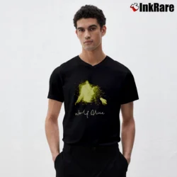 Men’s Wolf Alice 2016 Album Cover Tour V-Neck Tee in black | Sharp, Breathable, Everyday Staple