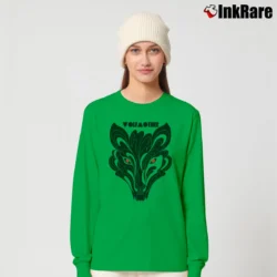 Women’s Wolfmother Black Wolf Rock Long-Sleeve Top in irish green | Sleek, Versatile, All-Season