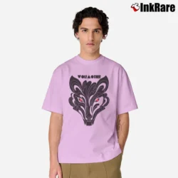 Men’s Wolfmother Black Wolf Rock Classic T-Shirt in light pink | Soft, Breathable Everyday Wear