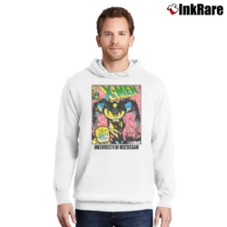 Men’s Wolverine 1993 X - men University Michigan 90s Marvel Pullover Hoodie in white | Cozy, Durable, Modern Fit