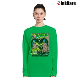 Women’s Wolverine 1993 X - men University Michigan 90s Marvel Long-Sleeve Top in irish green | Sleek, Versatile, All-Season