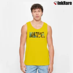 Men’s Wolverine Avengers X - men Marvel Logo Graphic Tank Top in yellow | Breathable, Active-Friendly Design