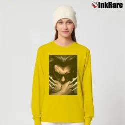 Women’s Wolverine Giant Claws X - men Marvel 90s Y2k Long-Sleeve Top in yellow | Sleek, Versatile, All-Season