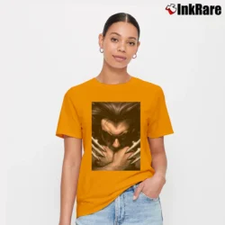 Women’s Wolverine Giant Claws X - men Marvel 90s Y2k Signature T-Shirt in orange | Soft, Flattering Fit
