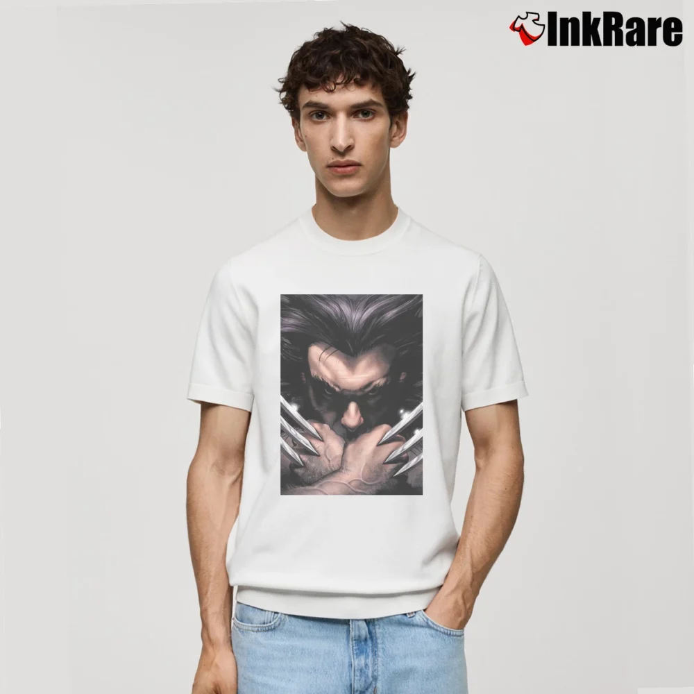 Men’s Wolverine Giant Claws X - men Marvel 90s Y2k Classic T-Shirt in white | Soft, Breathable Everyday Wear