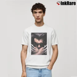 Men’s Wolverine Giant Claws X - men Marvel 90s Y2k Classic T-Shirt in white | Soft, Breathable Everyday Wear