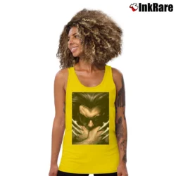 Women’s Wolverine Giant Claws X - men Marvel 90s Y2k Tank Top in yellow | Lightweight, Movement-Friendly