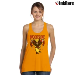 Women’s Wolverine Marvel Graphic Comic Tank Top in orange | Lightweight, Movement-Friendly