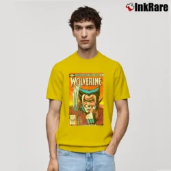Men’s Wolverine X - men Marvel Graphic Classic T-Shirt in yellow | Soft, Breathable Everyday Wear