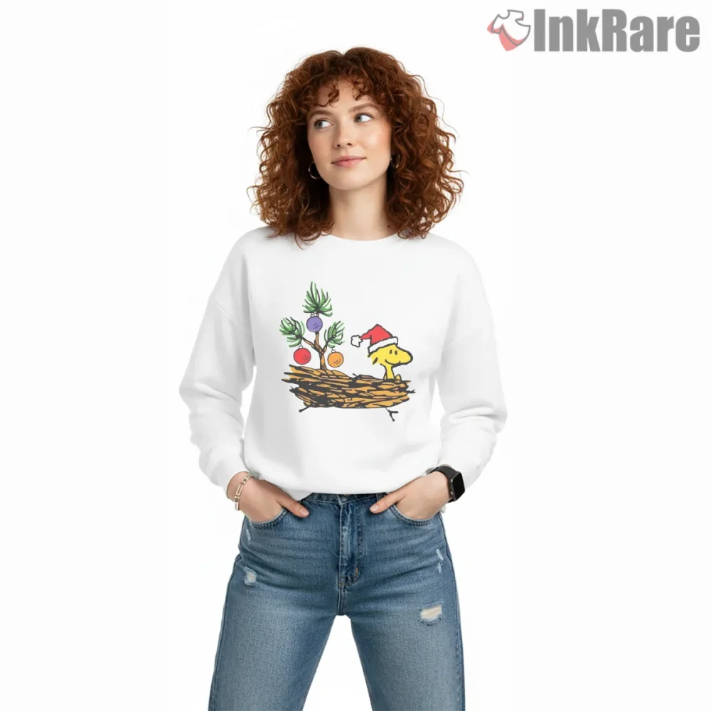 Woodstock Holiday Nest Christmas Shirt on graphic shirt for women graphic tee