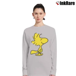 Women’s Woodstock Snoopy Charlie Brown Peanuts Long-Sleeve Top in sport grey | Sleek, Versatile, All-Season