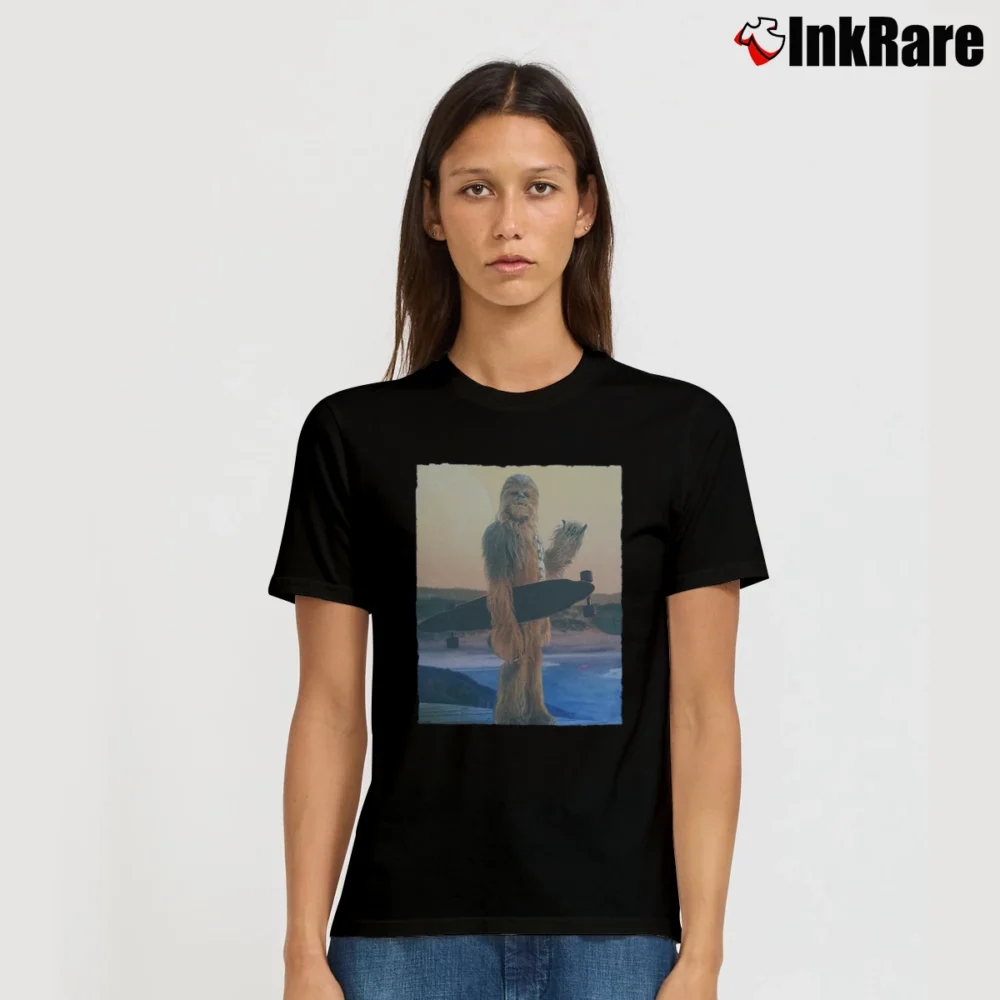 Women’s Wookiee Longboard Graphic Pop Culture Signature T-Shirt in black | Soft, Flattering Fit