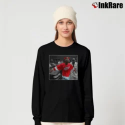Women’s World Star Hiphop Tupac Shakur 2pac Detroit Spitting Hip Hop Rap Long-Sleeve Top in black | Sleek, Versatile, All-Season