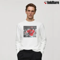 Men’s World Star Hiphop Tupac Shakur 2pac Detroit Spitting Hip Hop Rap Long-Sleeve Shirt in white | Sleek, Lightweight, Year-Round Wear