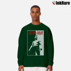 Men’s wrestling latino heat for Eddie Guerrero and WWE Fans Long-Sleeve Shirt in forest green | Sleek, Lightweight, Year-Round Wear